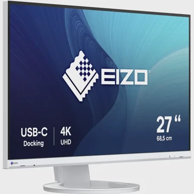 EIZO Monitor EV2740S 27" 4K IPS USB-C HDMI DP USB hub, bijela 